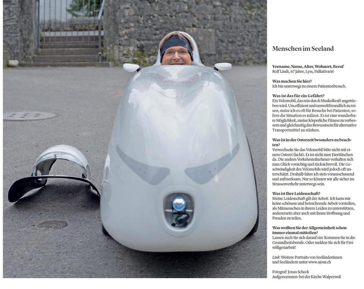 Bieler Tagblatt Reportage Velomobil